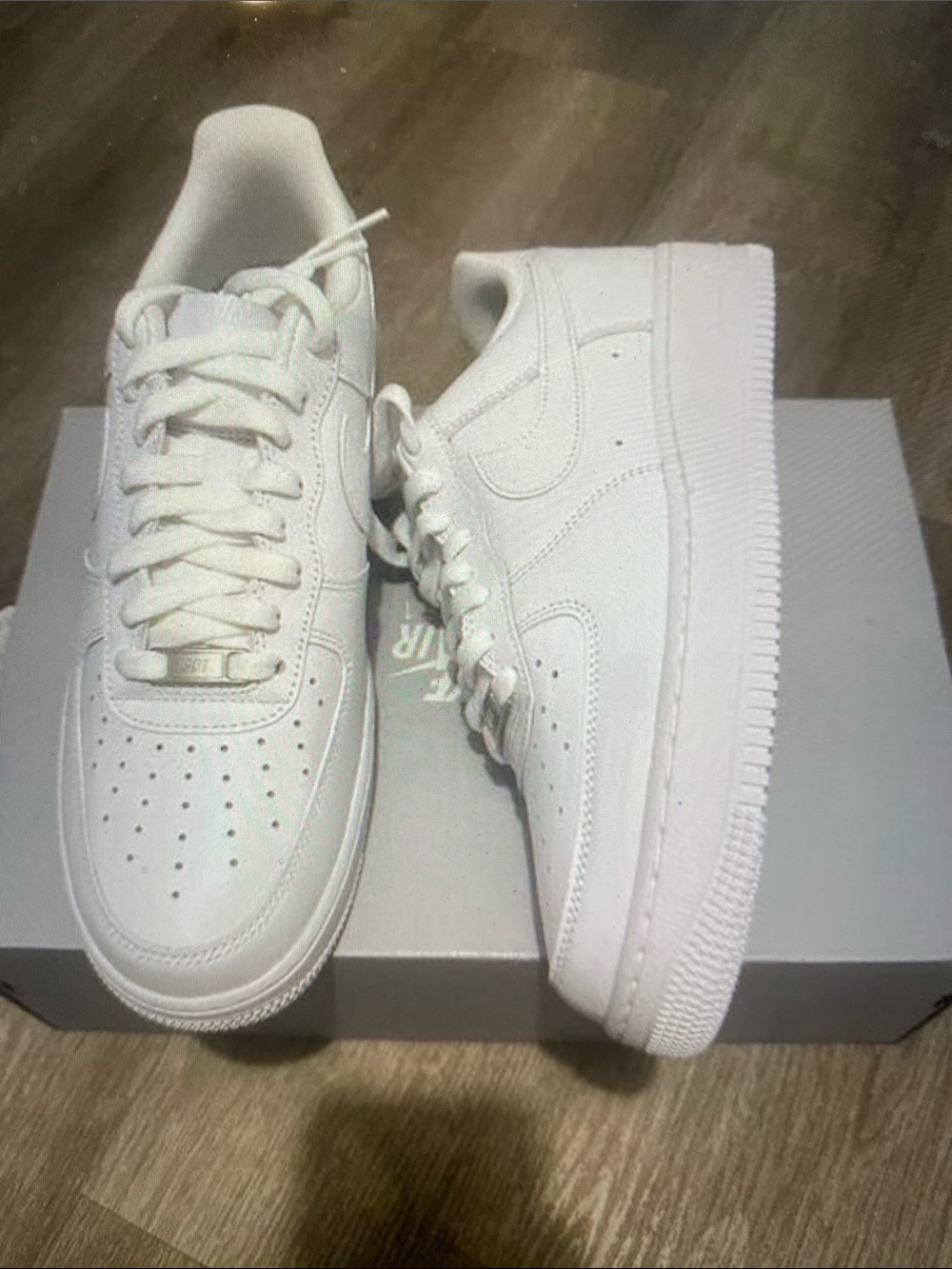 Nike Kids White Low-Top Leather Sneakers